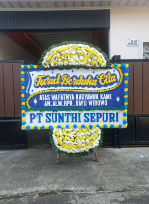 Papan Bunga Duka di Pidada